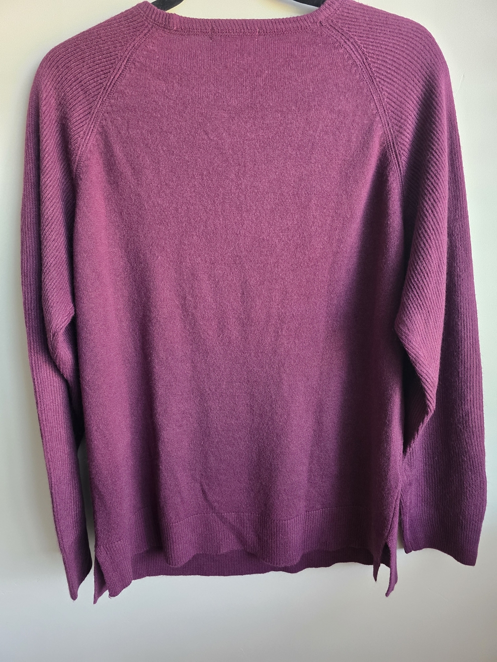 Sweet Romeo Women's Raspberry Crewneck Sweater - Picture 3 of 3